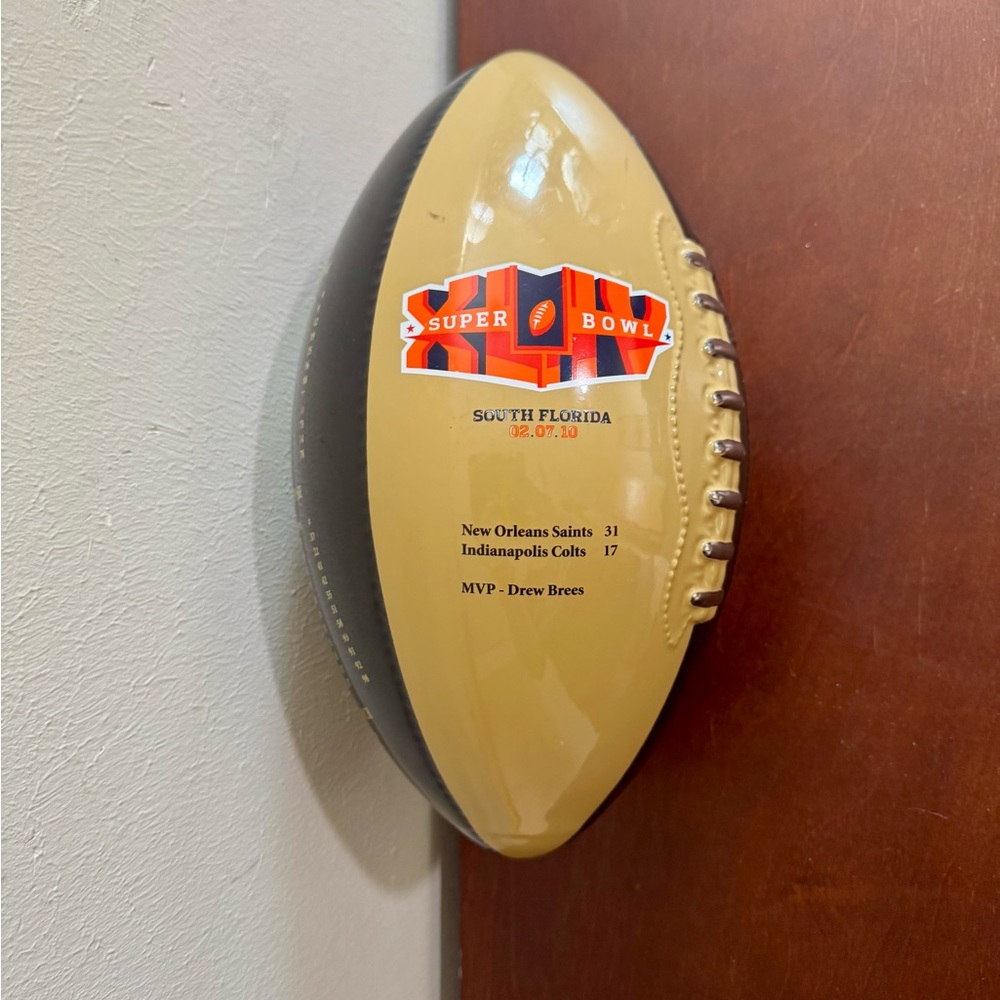 Super Bowl XLIV Commemorative Football Saints